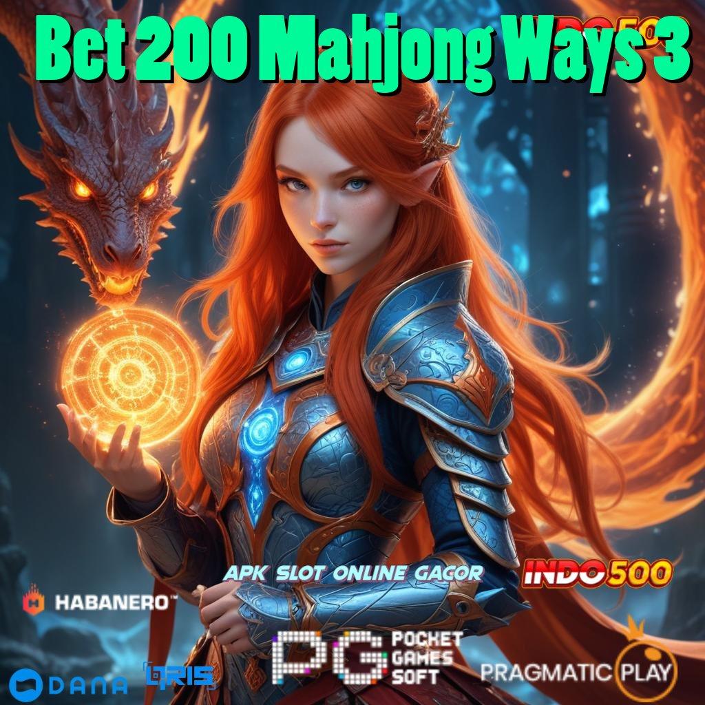 Bet 200 Mahjong Ways 3