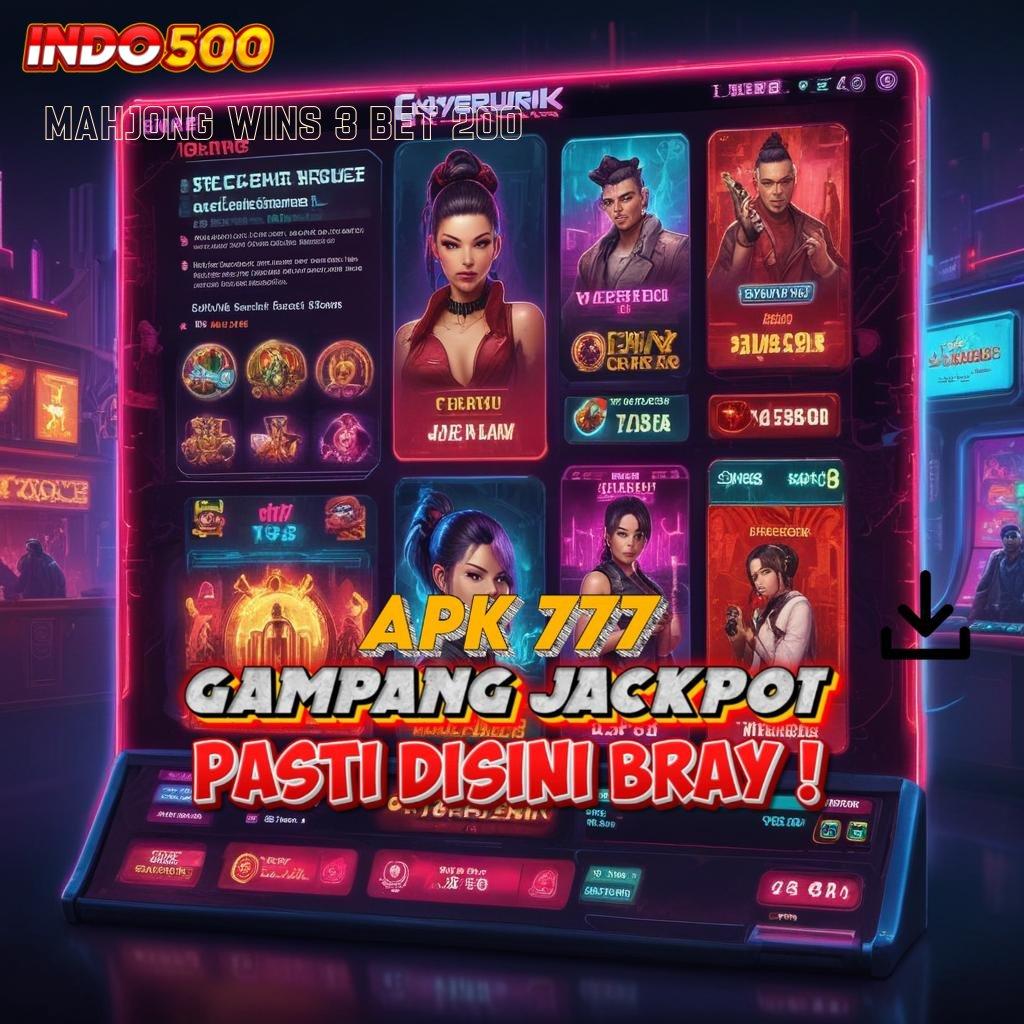 MAHJONG WINS 3 BET 200 ➜ Perangkat Lunak Dengan Pola Teknologi Fleksibel