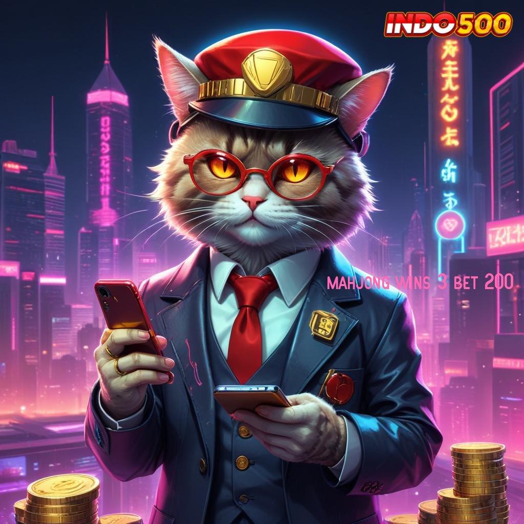 MAHJONG WINS 3 BET 200 ✔ Menyertakan Promo Slot Dengan Hadiah Istimewa