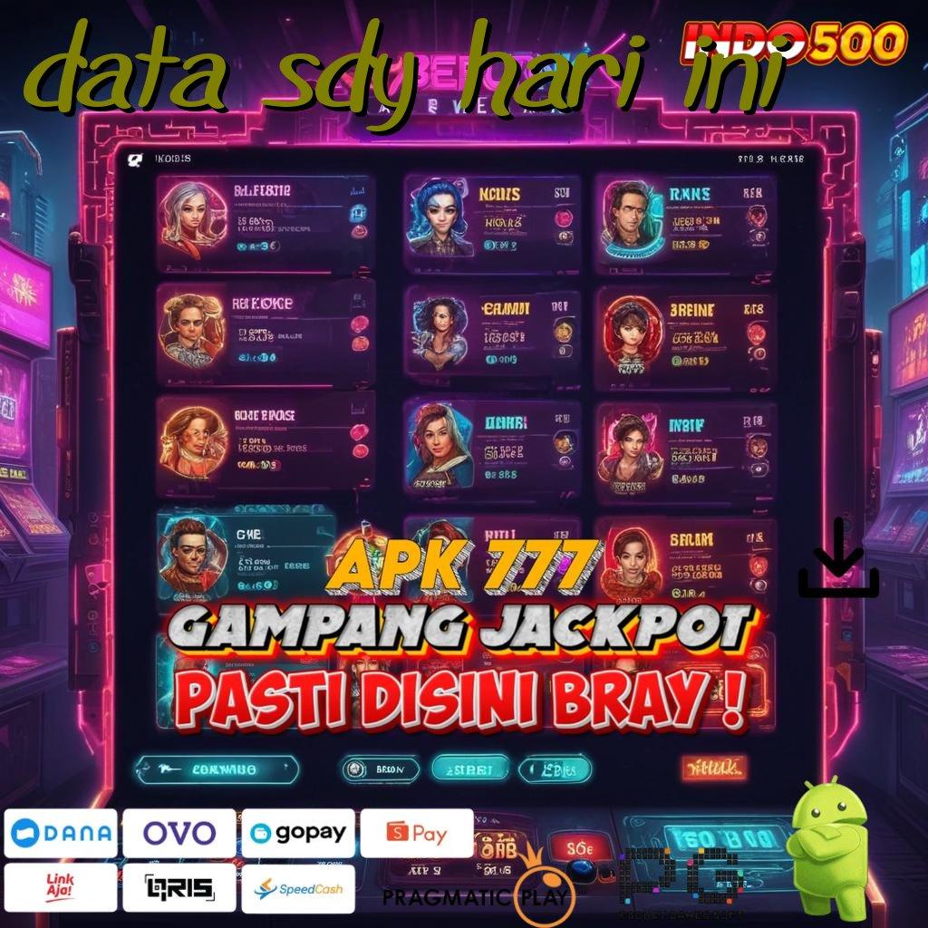 DATA SDY HARI INI Versi Baru Mesin Jackpot Besar