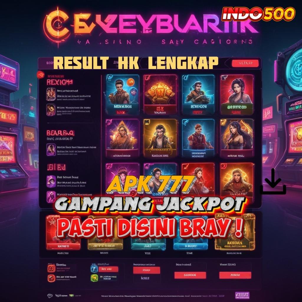 RESULT HK LENGKAP Jalur Pintar Mesin Jackpot Pasti Untung